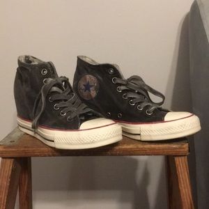 Converse wedge high tops